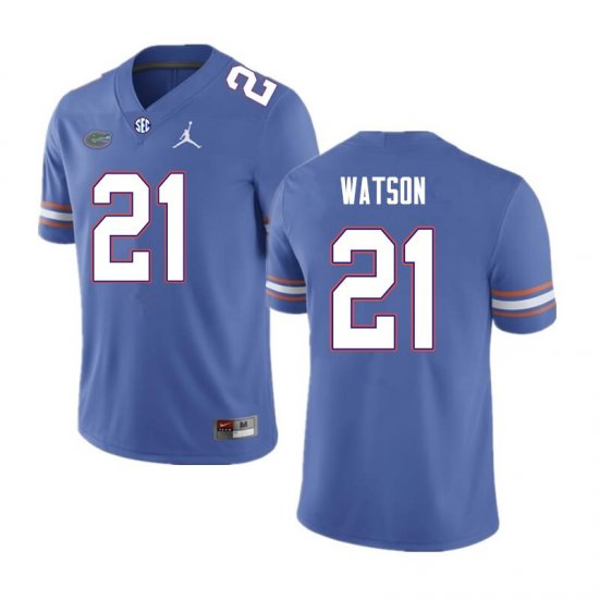 Men's Florida Gators #21 Desmond Watson NCAA Nike Royal Authentic Stitched College Football Jersey ROZ7662BF